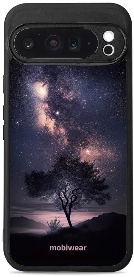 Mobiwear Glossy lesklé puzdro na Google Pixel 9 Pro XL strom s galaxiou