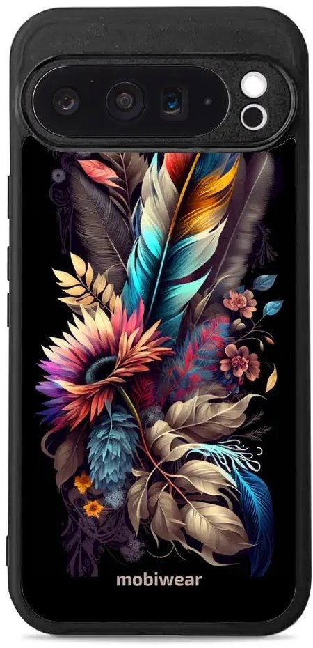 Mobiwear Glossy lesklé puzdro na Google Pixel 9 Pro XL kytica s pierkom