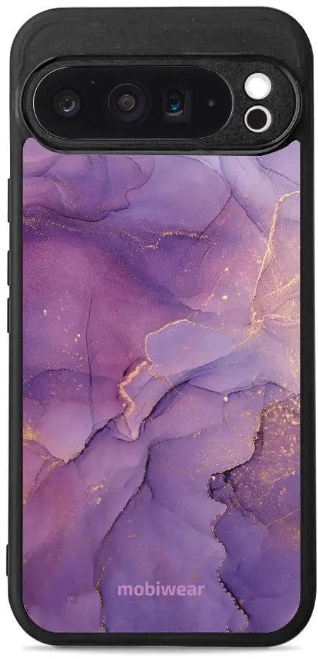 Mobiwear Glossy lesklé puzdro na Google Pixel 9 Pro XL fialový mramor