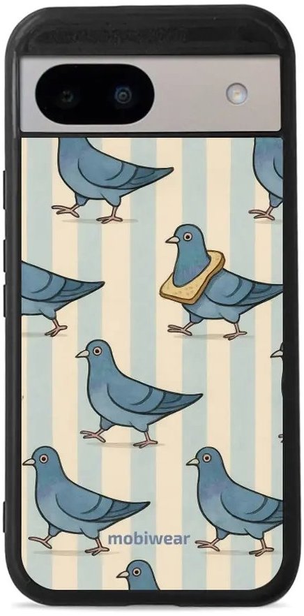 Mobiwear Glossy lesklé puzdro na Google Pixel 8A holuby