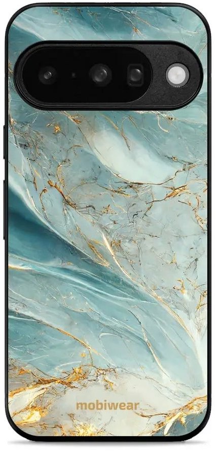 Mobiwear Glossy lesklé puzdro na Google Pixel 10 zelenkavý mramor