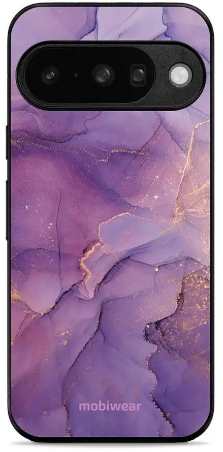 Mobiwear Glossy lesklé puzdro na Google Pixel 10 fialový mramor