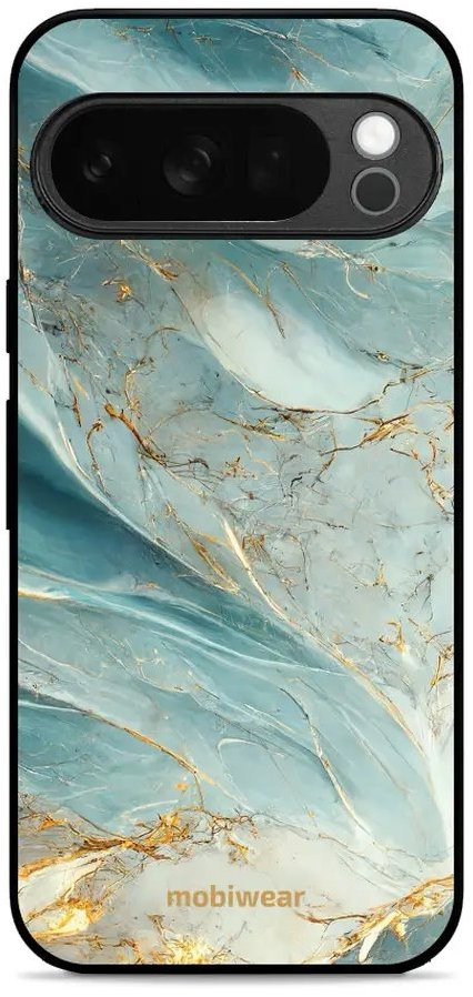 Mobiwear Glossy lesklé puzdro na Google Pixel 10 Pro zelenkavý mramor