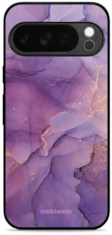 Mobiwear Glossy lesklé puzdro na Google Pixel 10 Pro fialový mramor