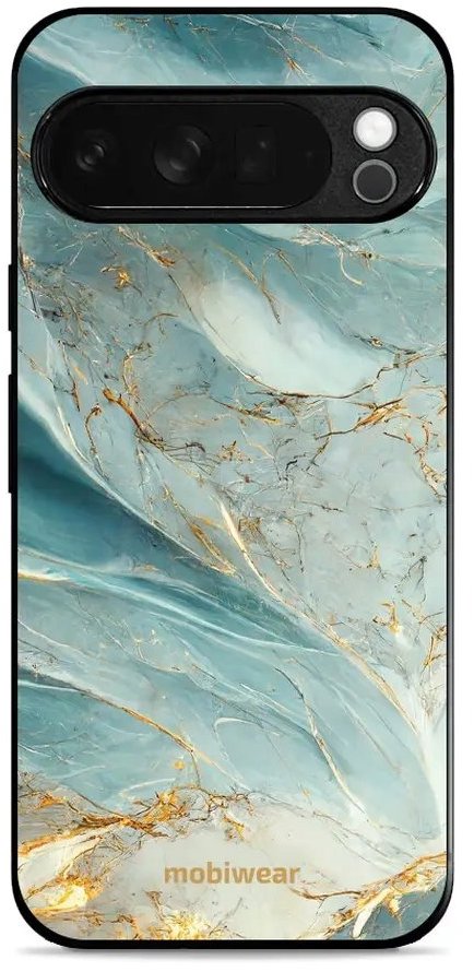 Mobiwear Glossy lesklé puzdro na Google Pixel 10 Pro XL zelenkavý mramor