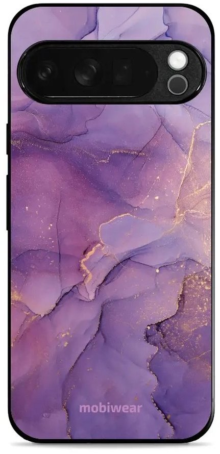 Mobiwear Glossy lesklé puzdro na Google Pixel 10 Pro XL fialový mramor