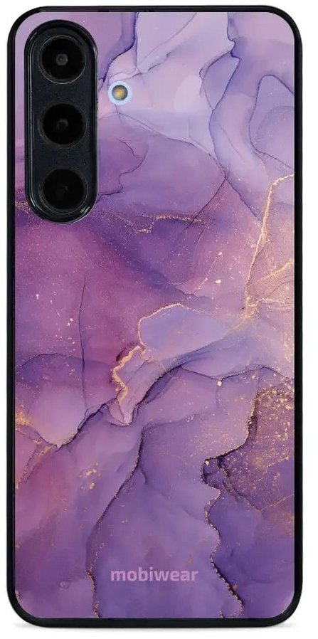 Mobiwear Glossy lesklé puzdro na Samsung Galaxy S25 FE fialový mramor