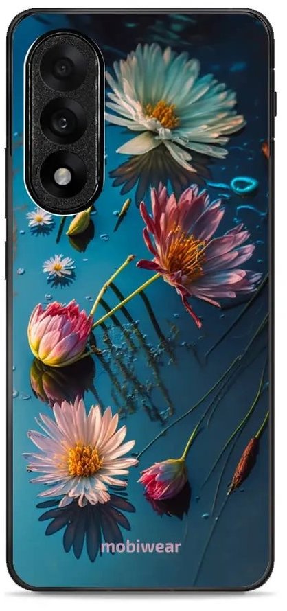 Mobiwear Glossy lesklé puzdro na OnePlus Nord 5 kvety na hladine