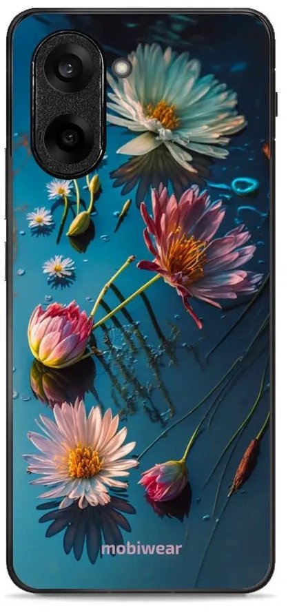 Mobiwear Glossy lesklé puzdro na OnePlus Nord CE5 kvety na hladine