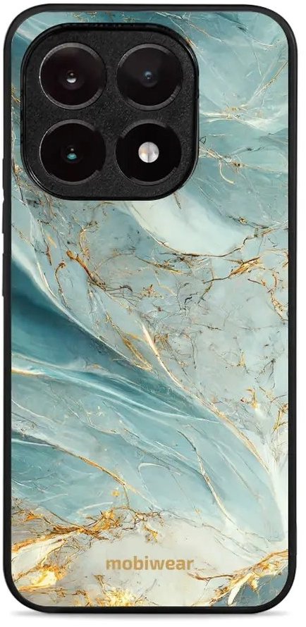 Mobiwear Glossy lesklé puzdro na Xiaomi 15T zelenkavý mramor