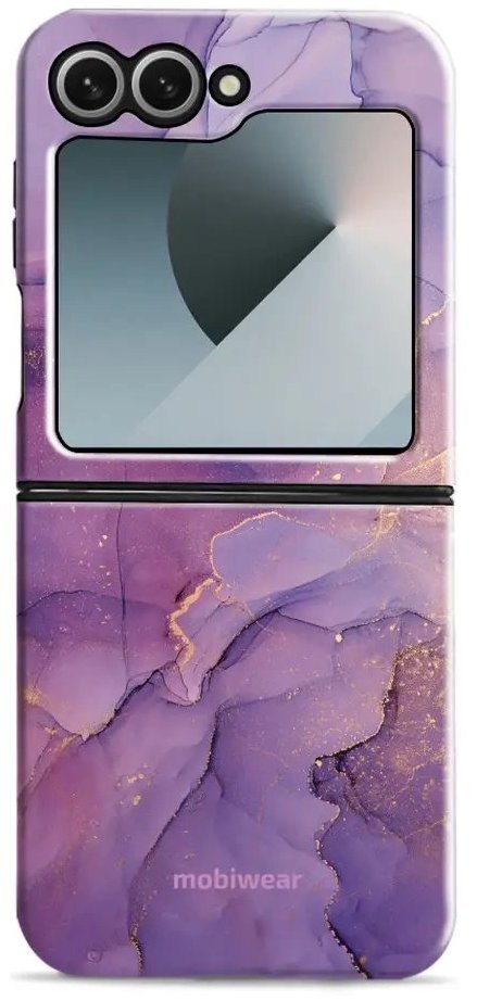 Mobiwear Elite Pro odolný obal na Samsung Galaxy Flip 7 FE fialový mramor