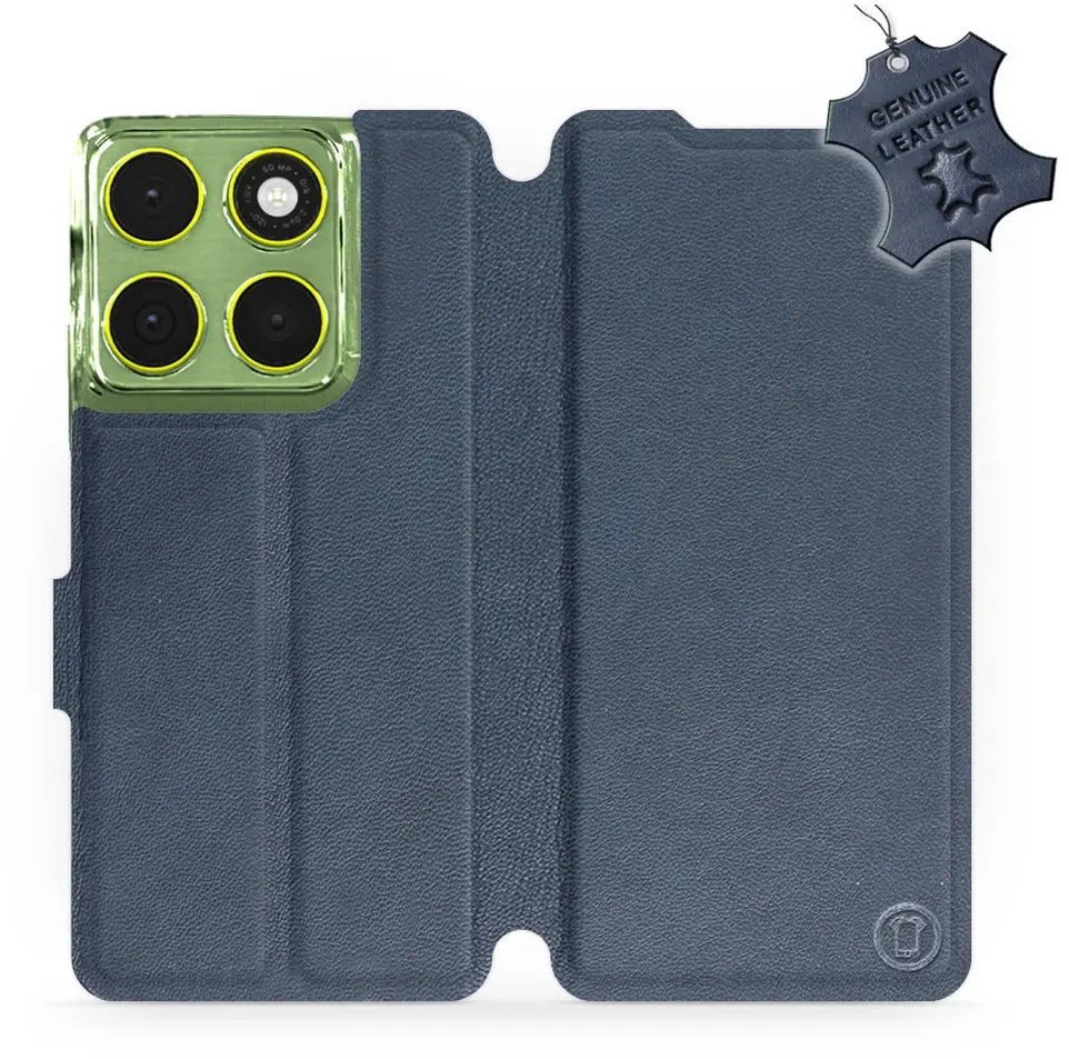 Mobiwear Kožené flip puzdro pre Motorola Moto G06 power modré