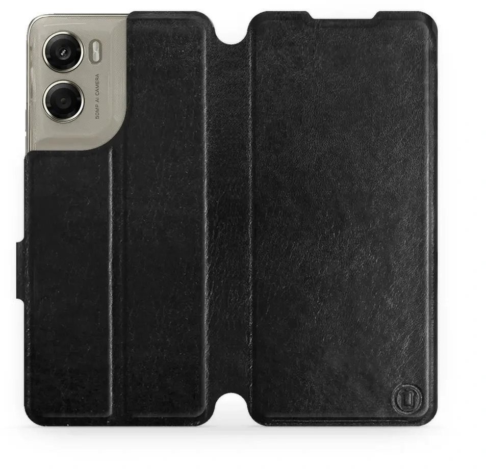 Mobiwear Flip puzdro pre Motorola Edge 70 čierne a sivé