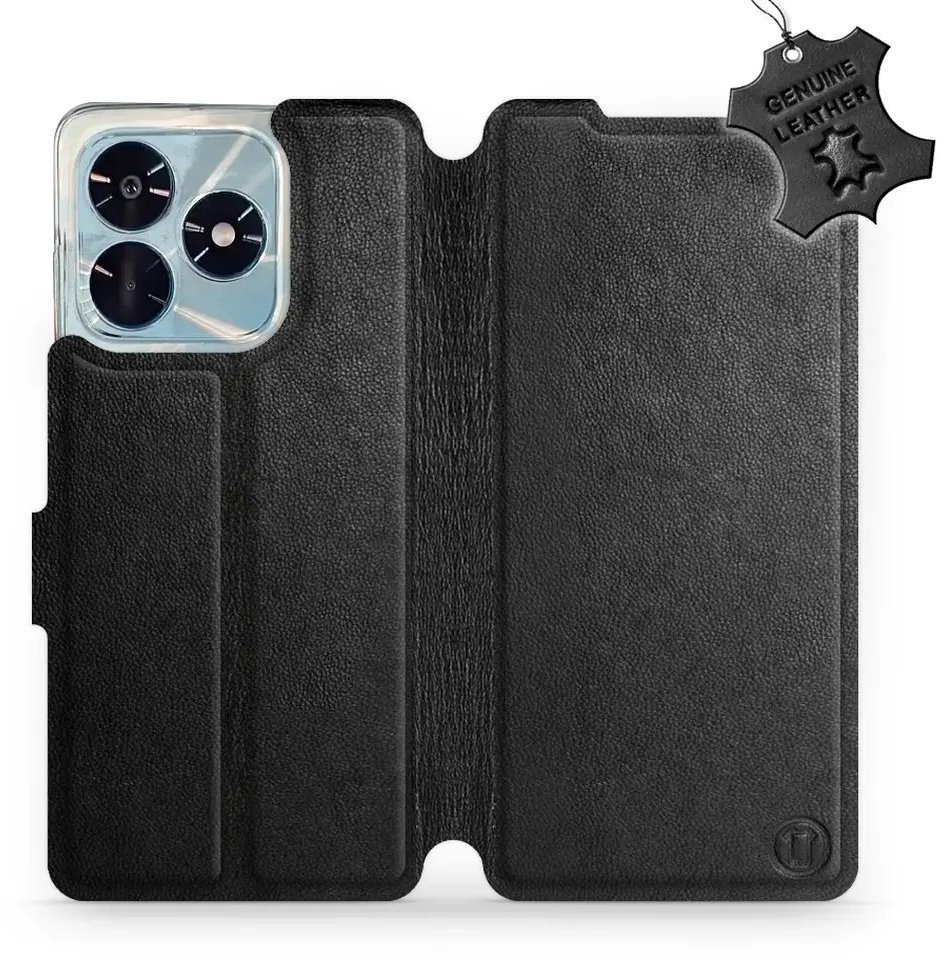 Mobiwear Kožené flip puzdro pre Honor X5c Plus čierne