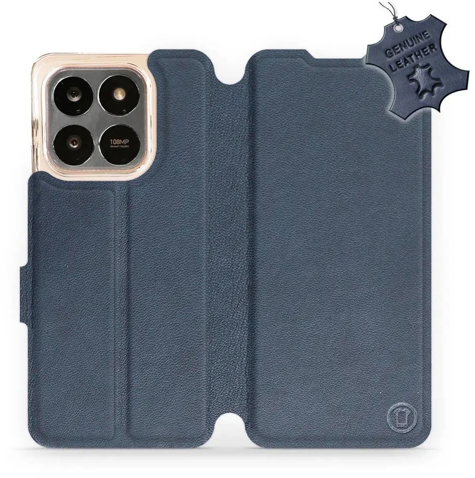 Mobiwear Kožené flip puzdro pre Honor x7d modré