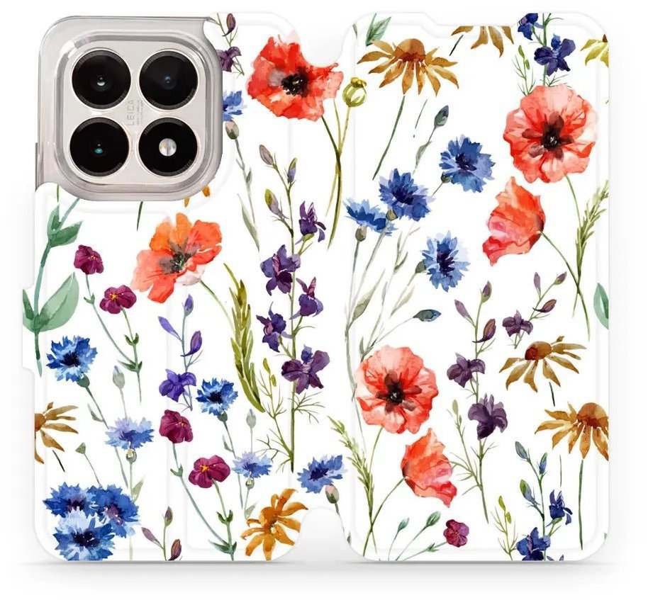 Mobiwear Flip puzdro pre Xiaomi 15T kvietky