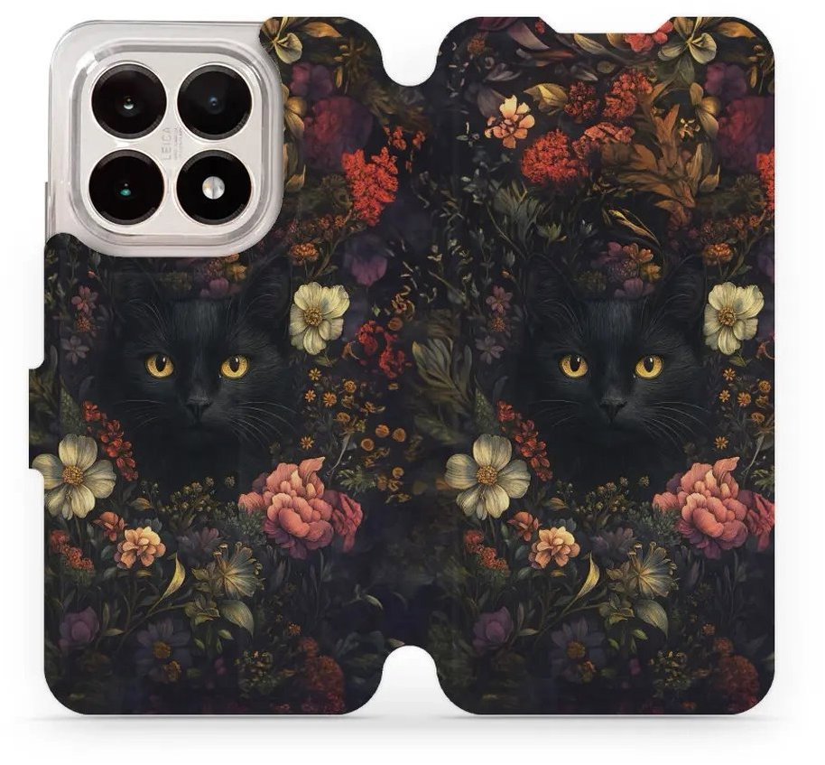 Mobiwear Flip puzdro pre Xiaomi 15T tmavé mačky