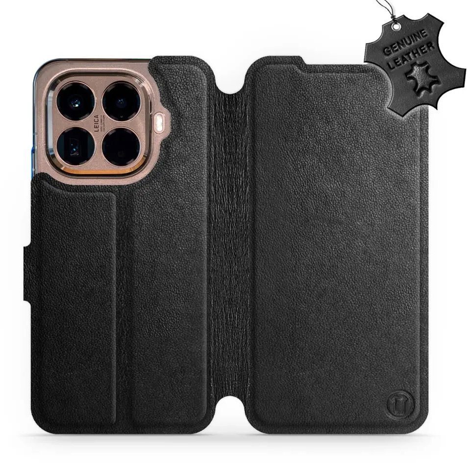 Mobiwear Kožené flip puzdro pre Xiaomi 15T Pro čierne