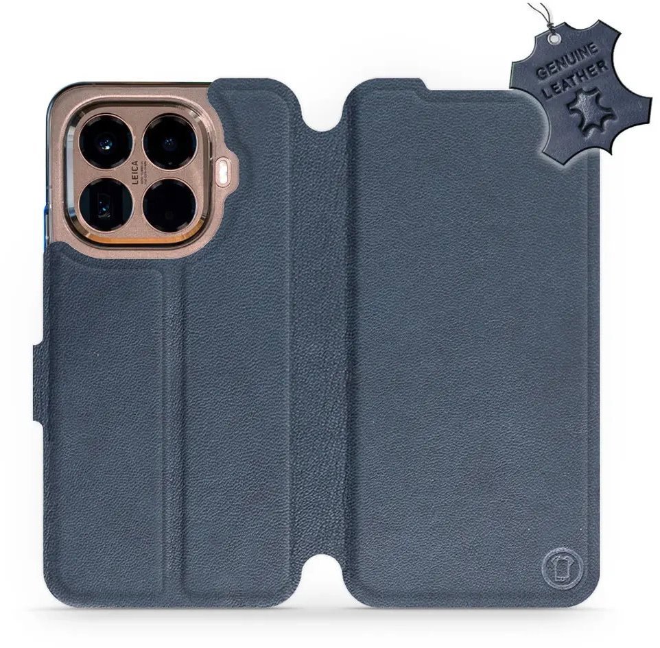 Mobiwear Kožené flip puzdro pre Xiaomi 15T Pro modré