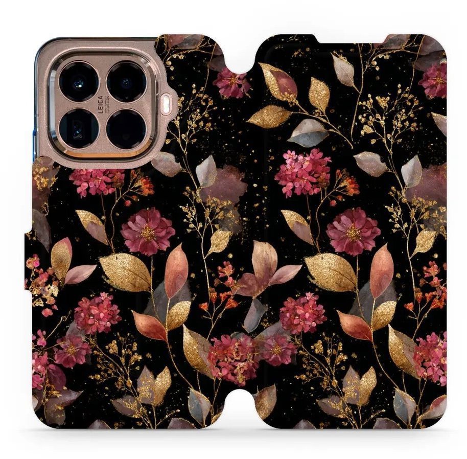 Mobiwear Flip puzdro pre Xiaomi 15T Pro zlatisté lístky