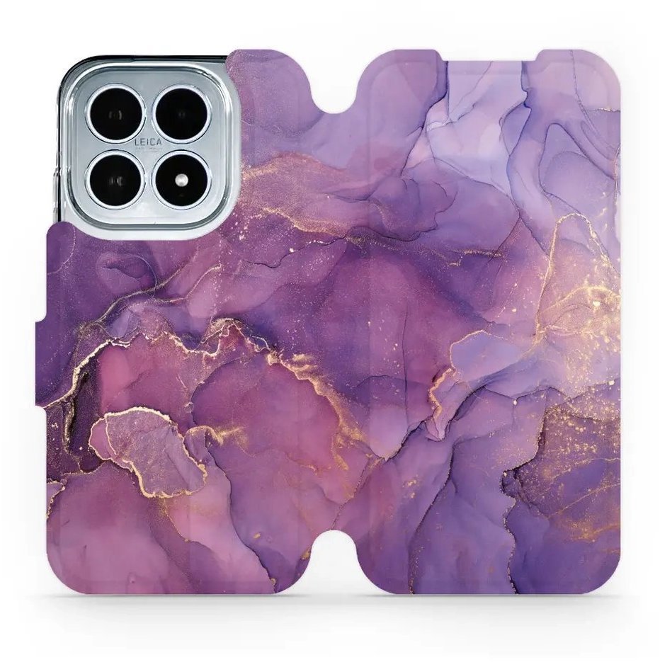 Mobiwear Flip puzdro pre Xiaomi 17 fialový mramor