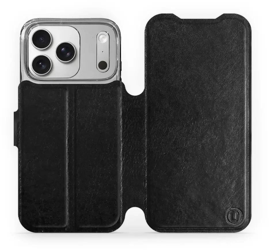 Mobiwear Flip puzdro pre Apple iPhone 17 Pro čierne a sivé