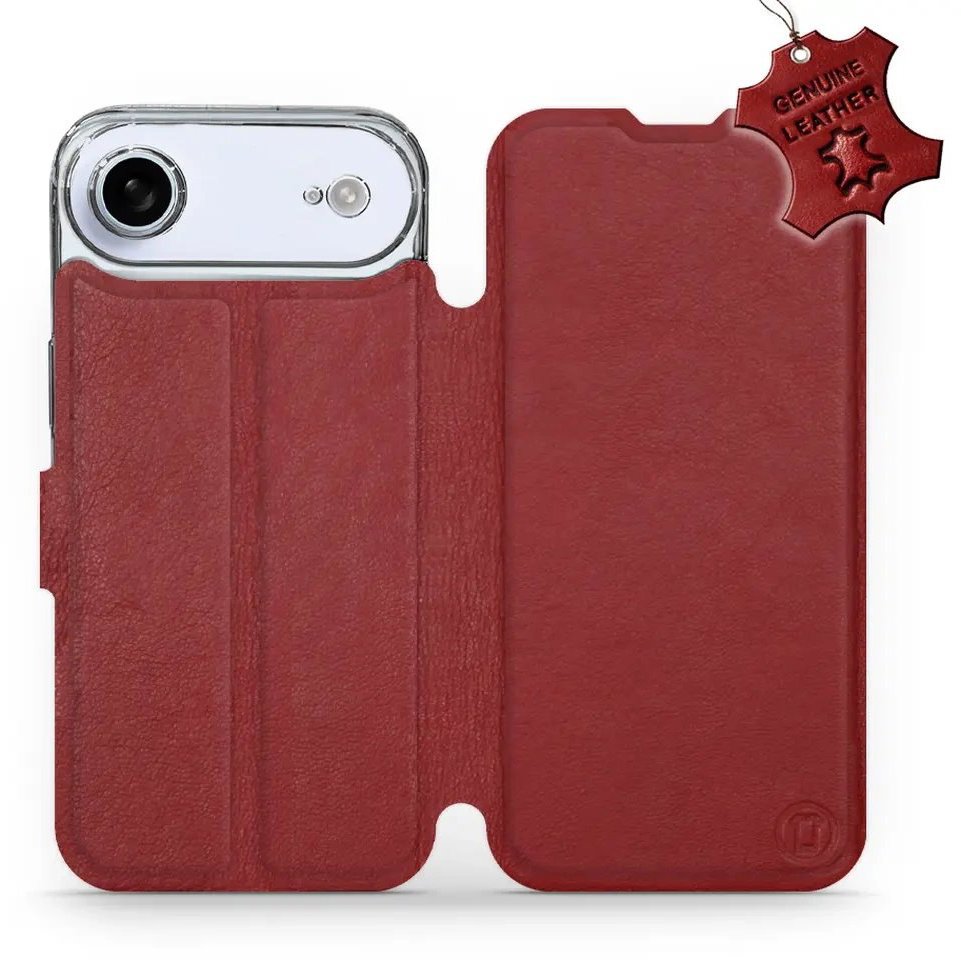 Mobiwear Kožené flip puzdro pre Apple iPhone Air červené