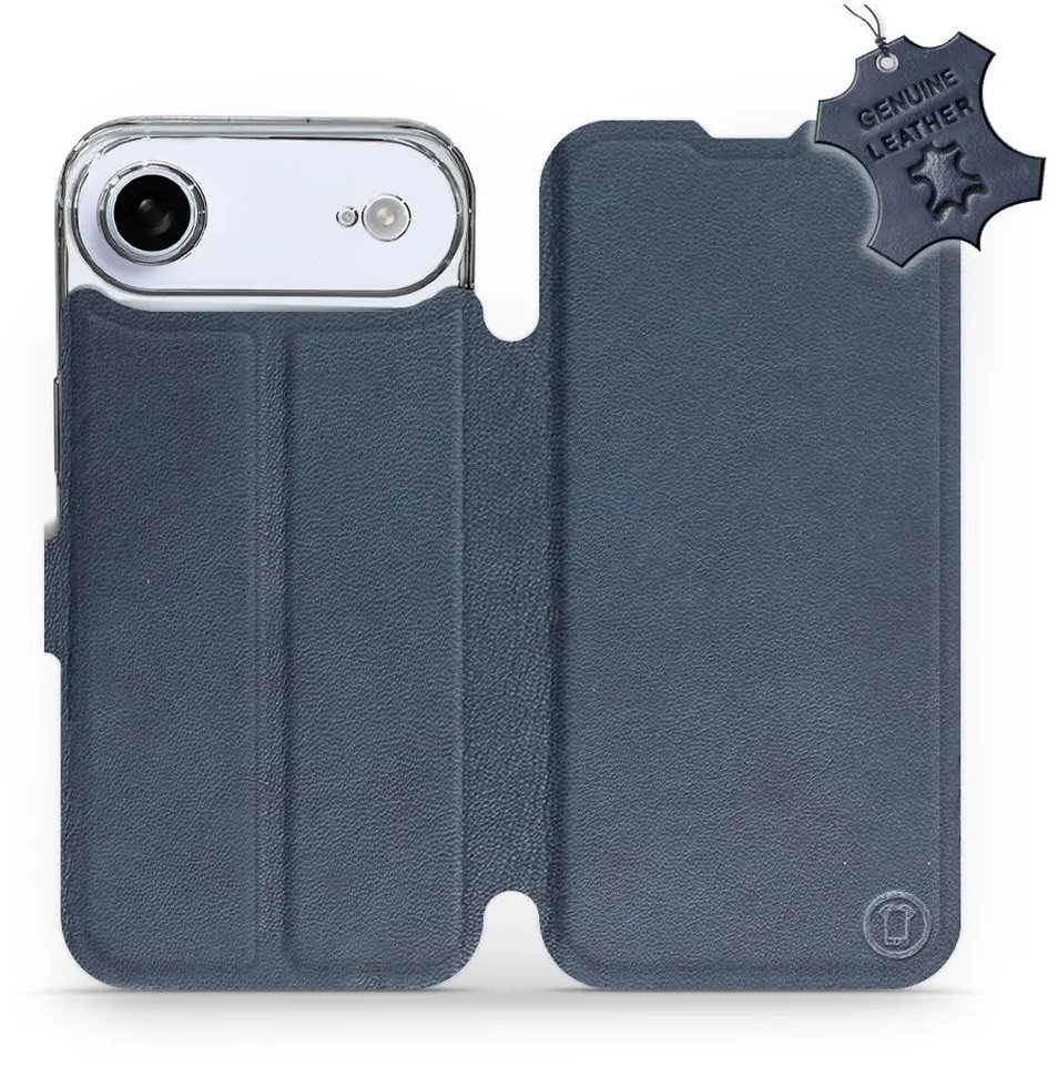Mobiwear Kožené flip puzdro pre Apple iPhone Air modré
