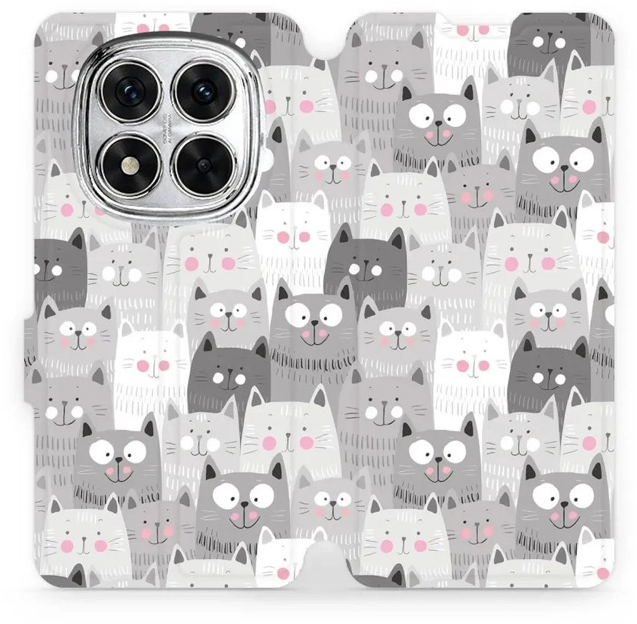 Mobiwear flip knižkové pre Xiaomi Redmi Note 14 Pro 5G - Mačičky