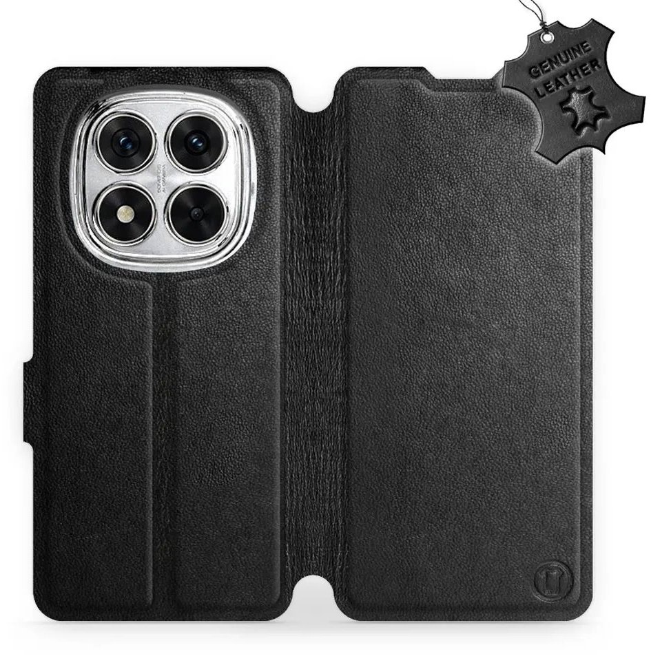 Mobiwear kožené flip knižkové pre Xiaomi Redmi Note 14 Pro 5G - Čierne