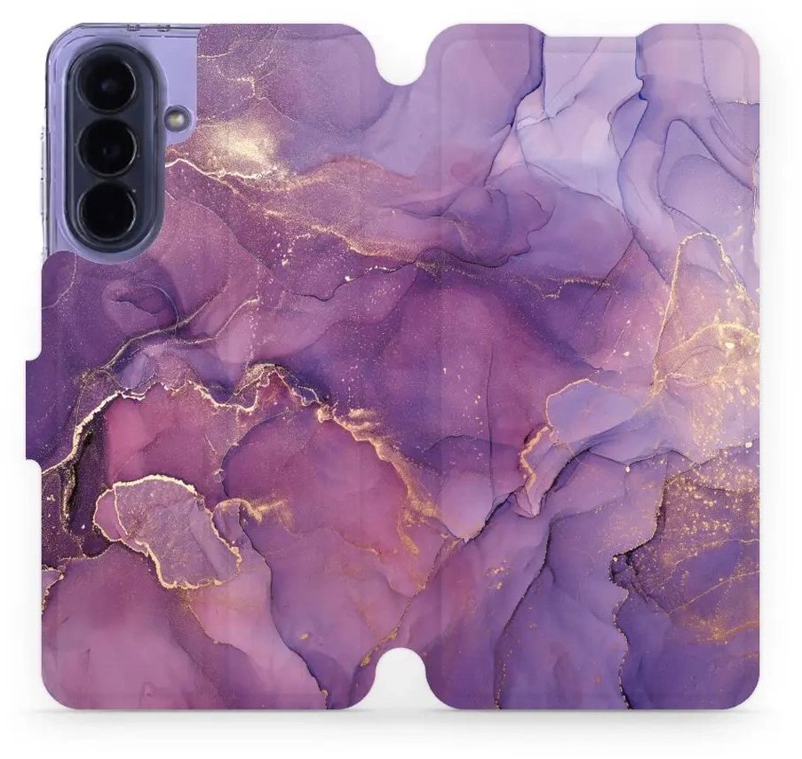 Mobiwear Flip pouzdro pro Samsung Galaxy A57 5G - VP20S fialový mramor