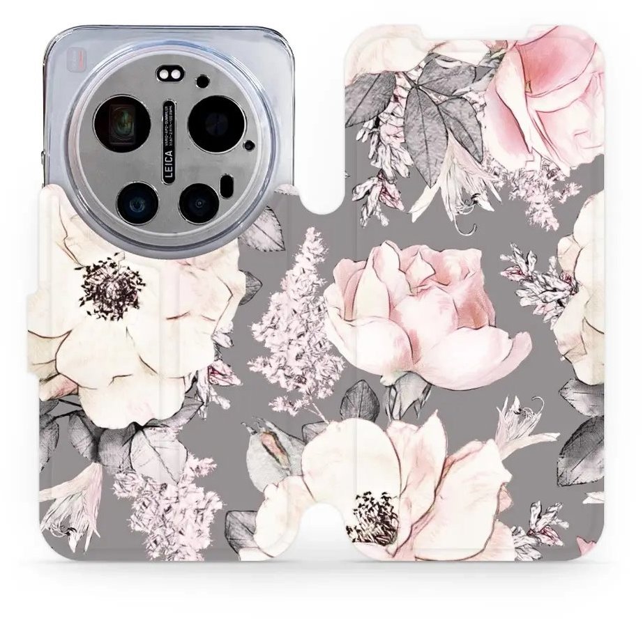 Mobiwear Flip pouzdro pro Xiaomi 17 Ultra - MX06S květy