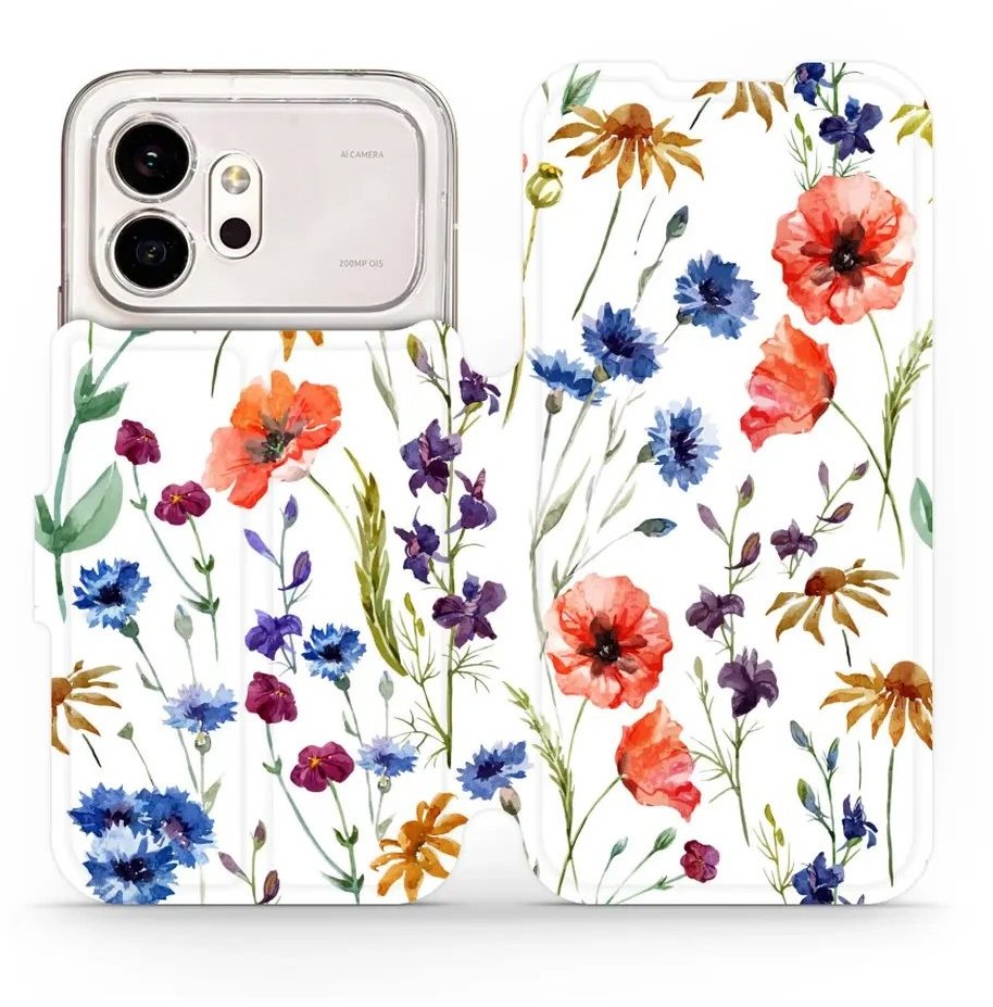 Mobiwear Flip pouzdro pro Honor 600 - MP04S kvítí