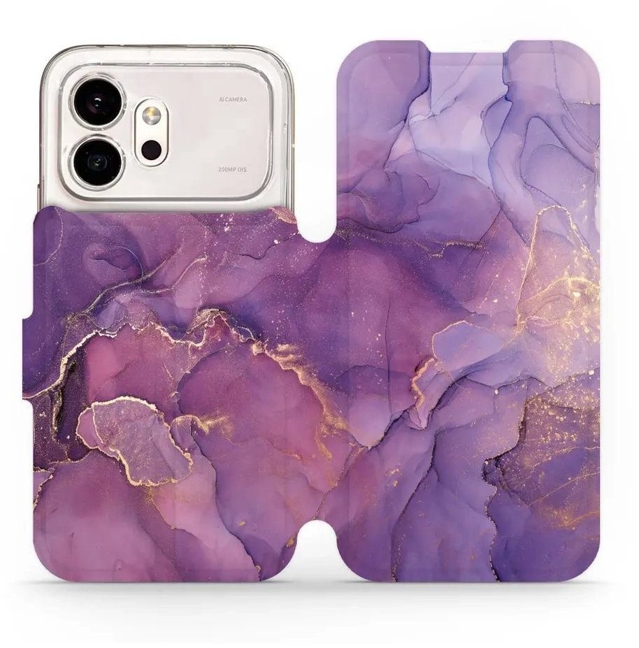 Mobiwear Flip pouzdro pro Honor 600 - VP20S fialový mramor
