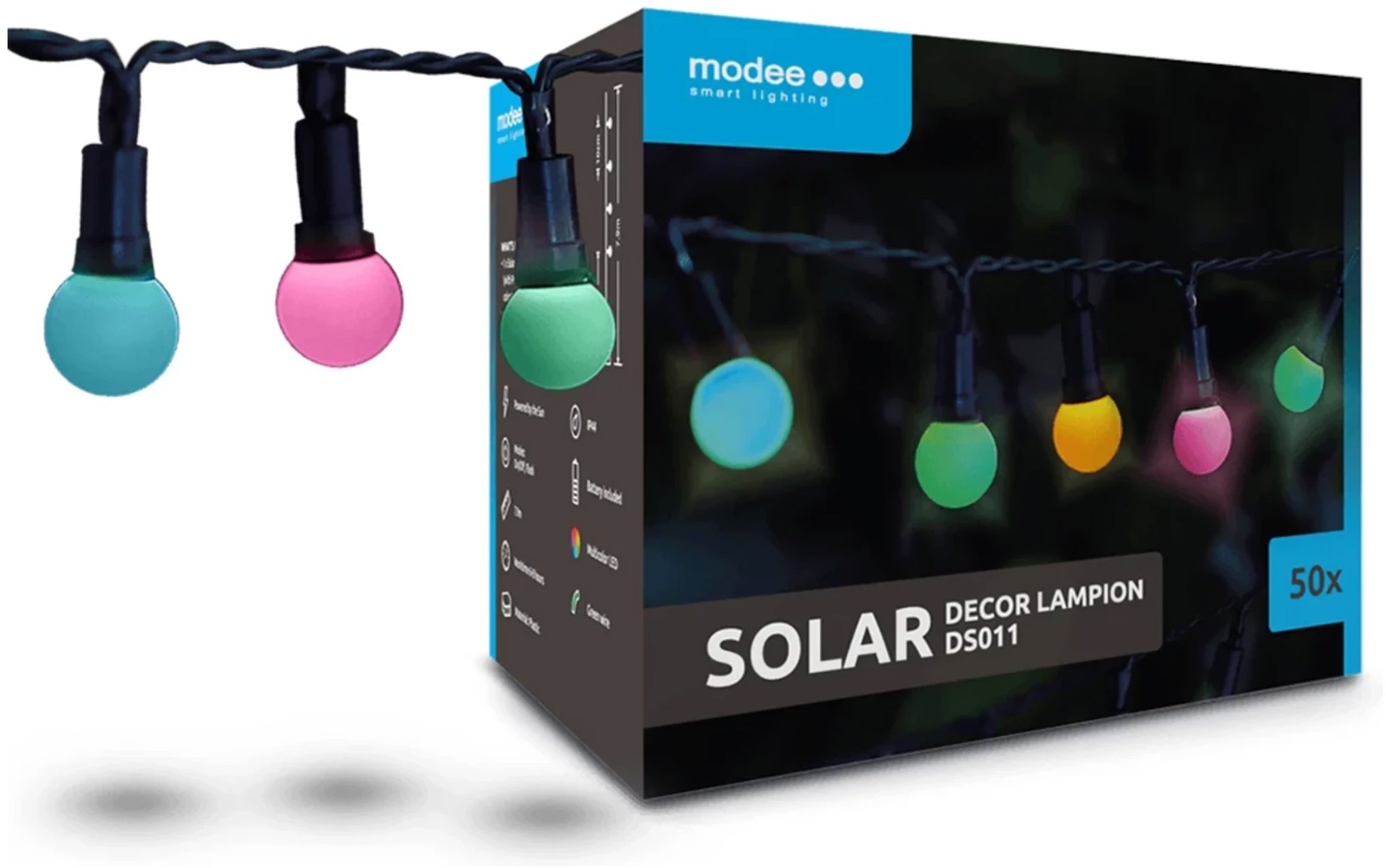 Modee Lightning Solárne svietidlo DS011 50 ks 7,9 m
