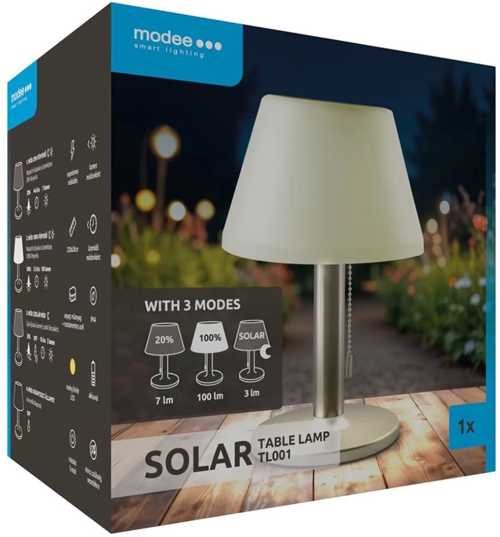 Modee Lightning Solárne svietidlo TL001 stolná lampa