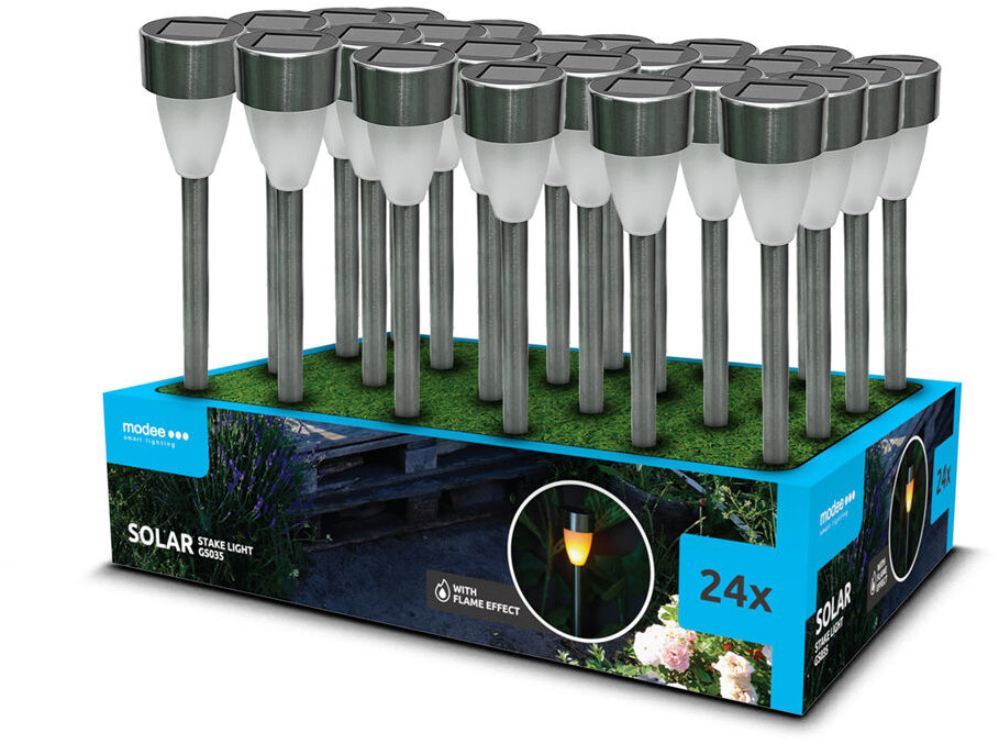 Modee Lightning Solárne svietidlo GS035 zapichovacie 36 cm 1 ks