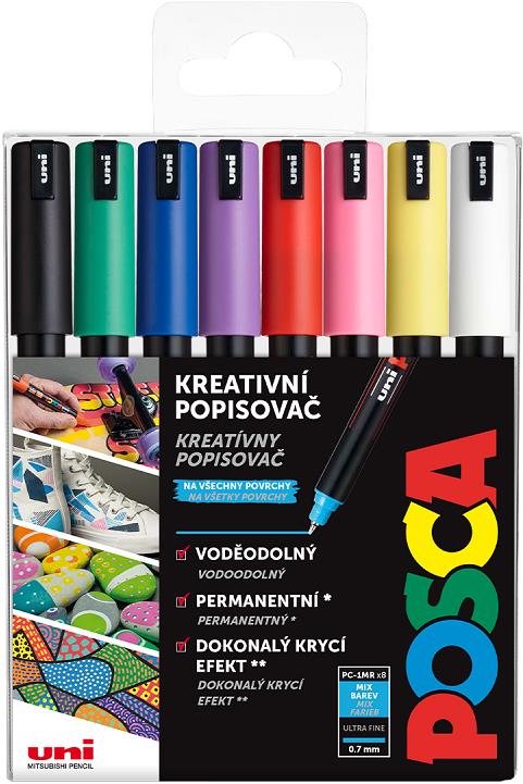 UNI Posca 1MR 8 ks základné