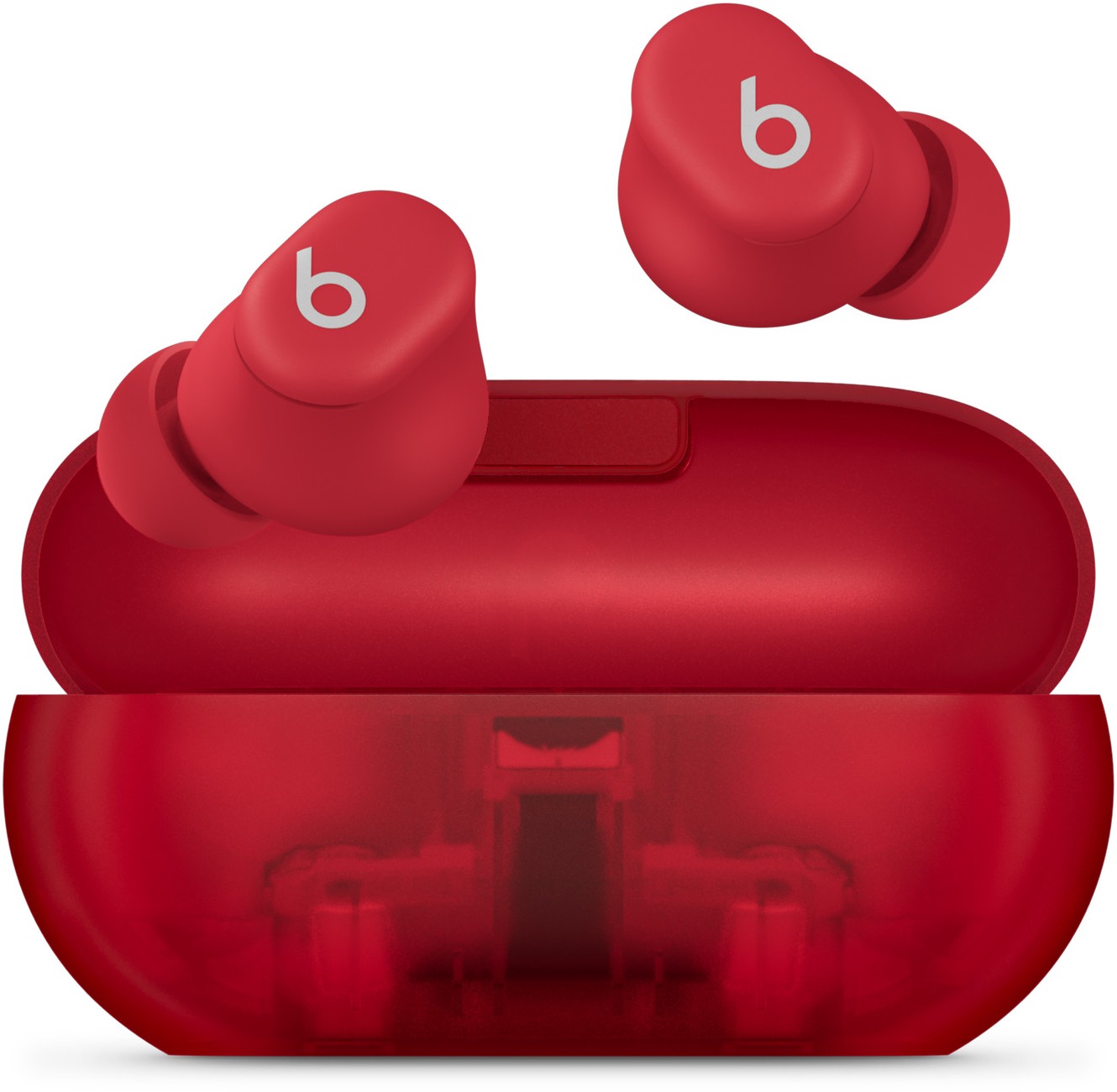 Beats Solo Buds Transparent Red
