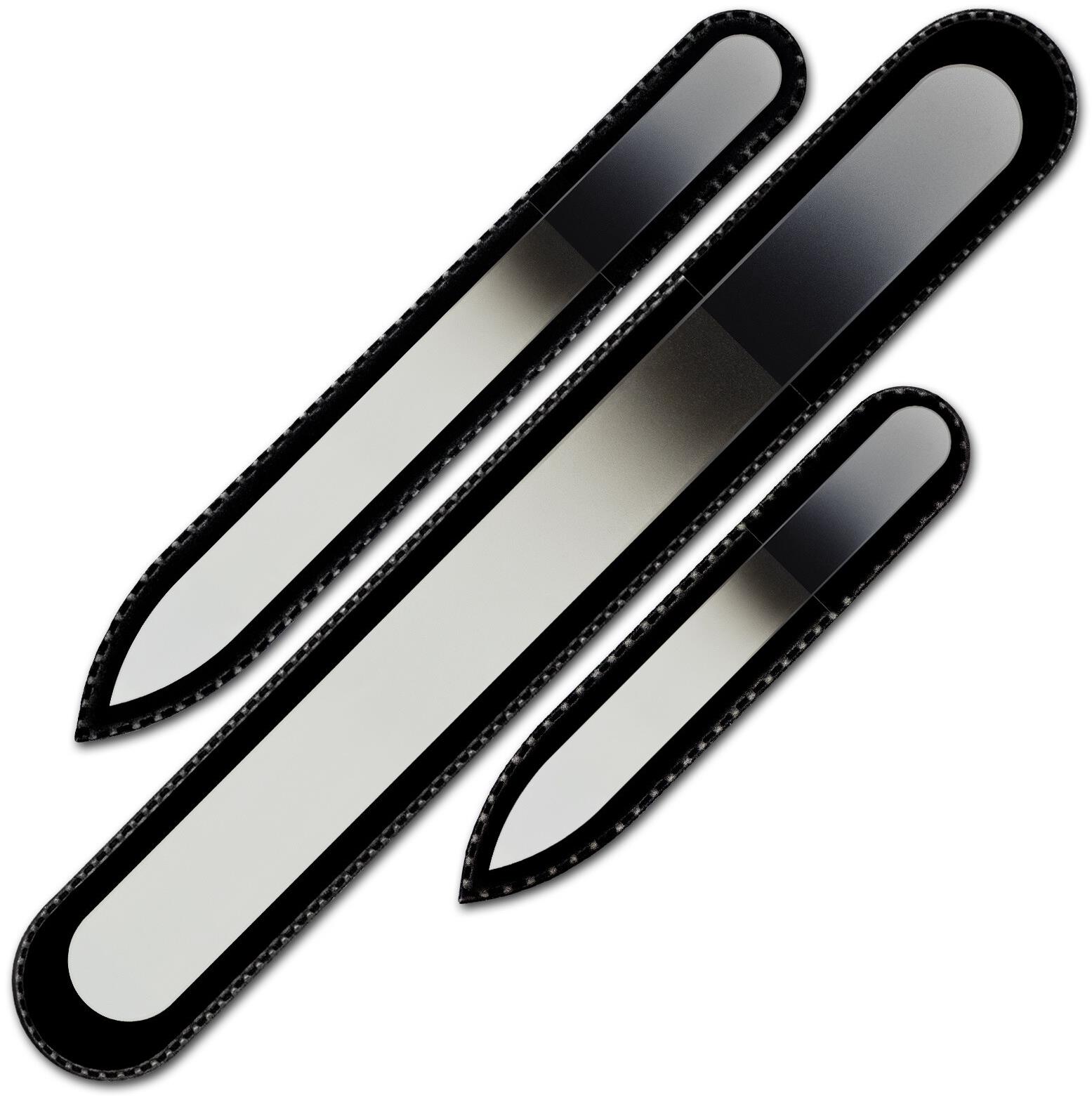 Mont Bleu Sada 3 farebných sklenených pilníkov na nechty R-BMS12