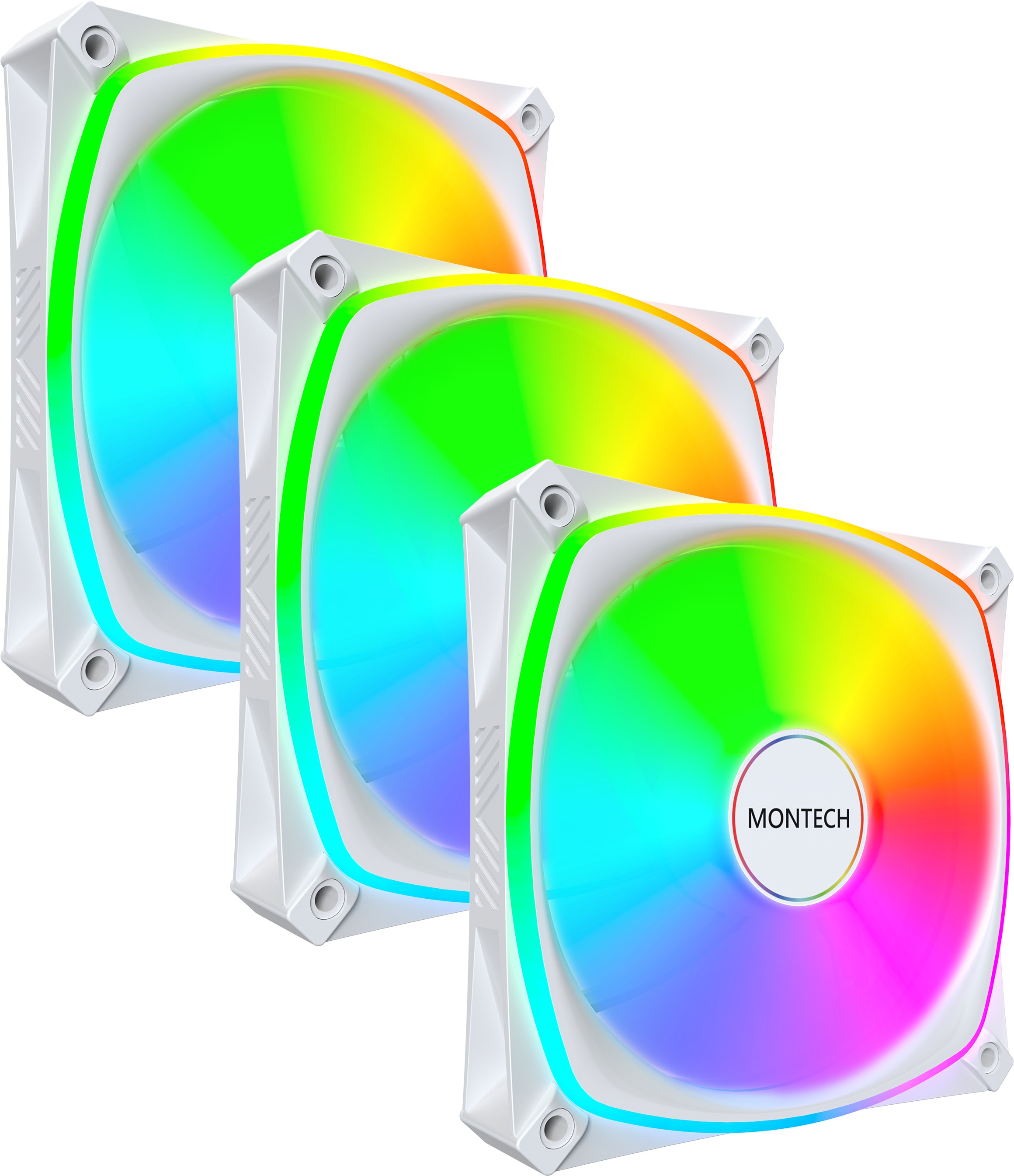 Montech AX120 PRO 3 in 1 Pack White