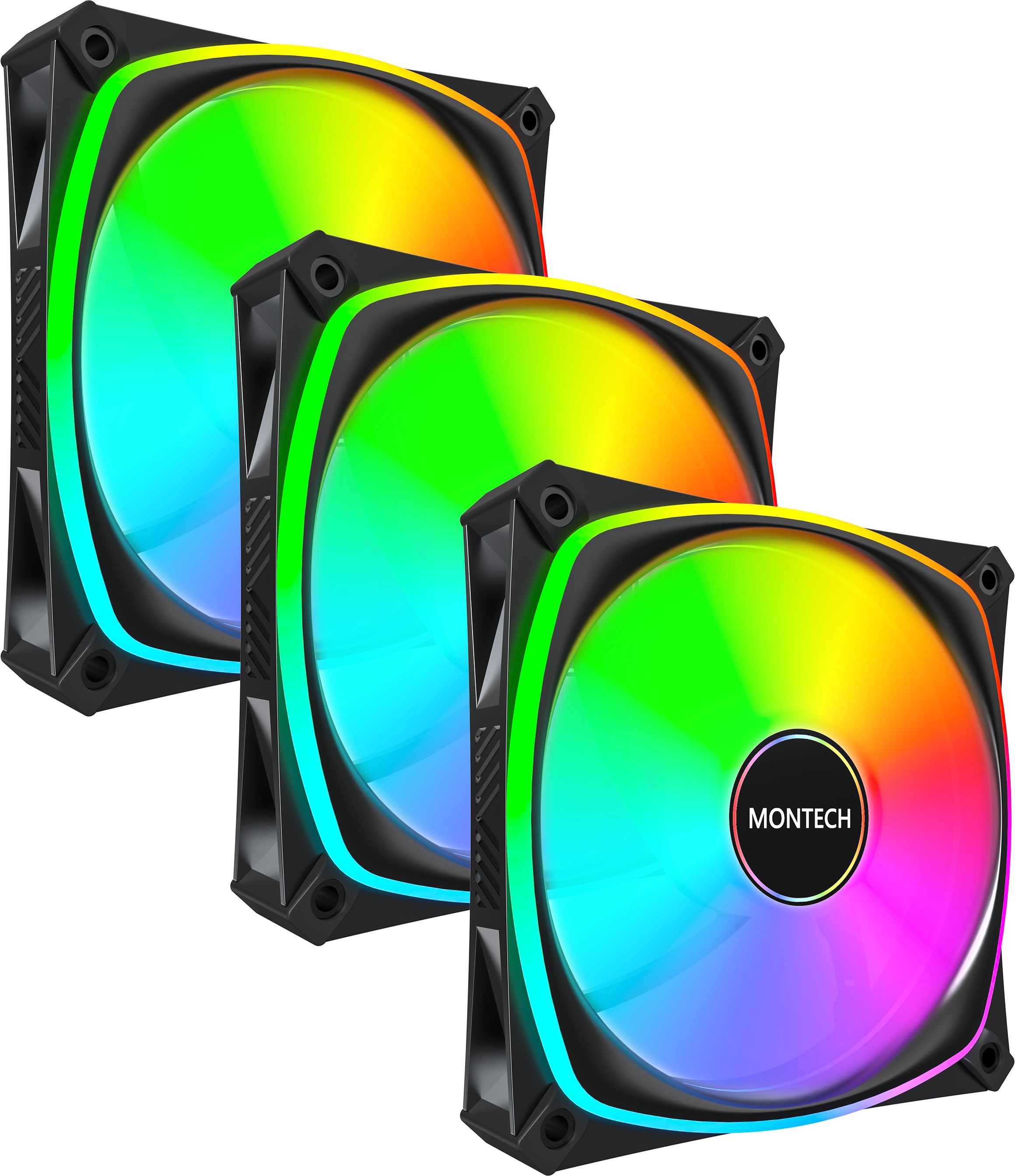 Montech RX120 PRO Reverse 3 in 1 Pack Black