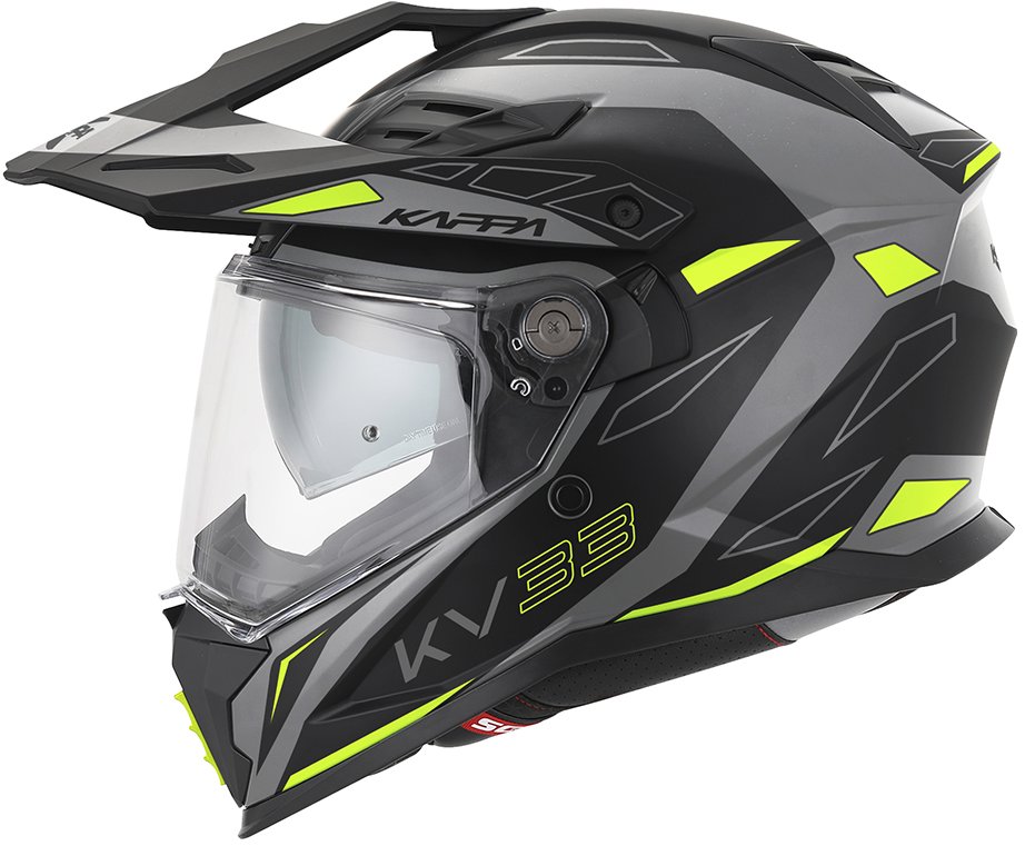 KAPPA KV33 ENDURO WIZARD – enduro sivá moto prilba S