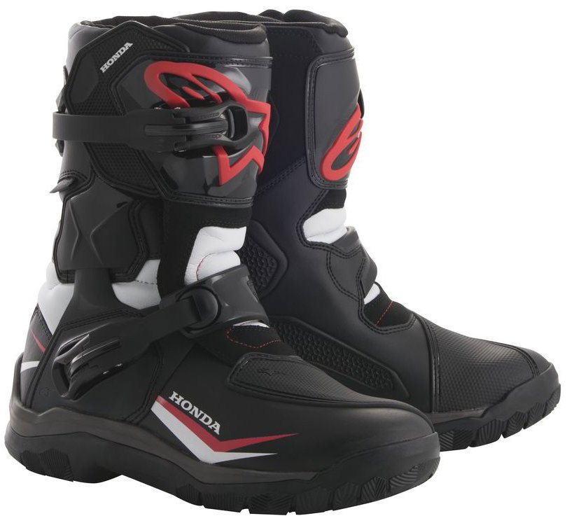 ALPINESTARS topánky BELIZE DRYSTAR HONDA kolekcia, čierne/biele/červené, veľ. 40,5