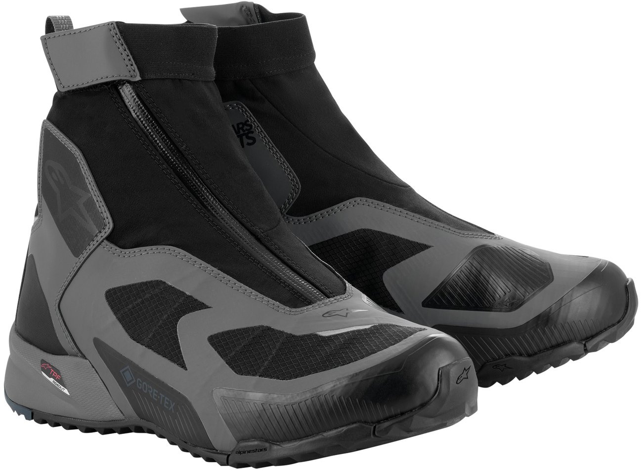 ALPINESTARS topánky CR-8 GORE-TEX, čierne/tmavo sivé/tmavo modré, 2025, veľ. 40
