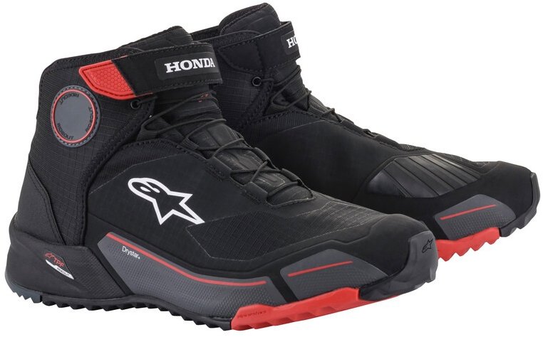 ALPINESTARS topánky CR-X DRYSTAR HONDA kolekcia, čierne/červené/sivé, 2025, veľ. 42