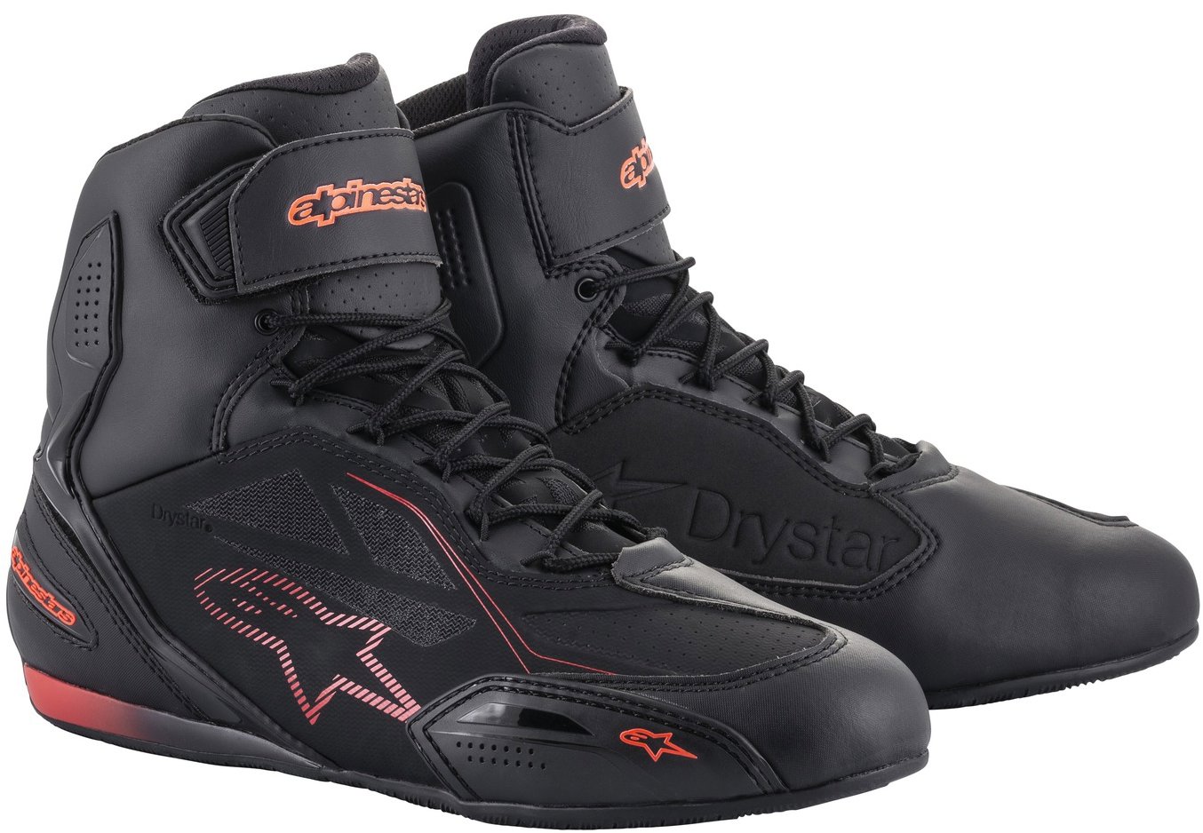 ALPINESTARS topánky FASTER-3 DRYSTAR, čierne/červené fluo, 2025, veľ. 44