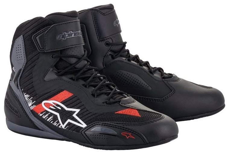 ALPINESTARS topánky FASTER-3 RIDEKNIT, čierne/sivé/červené, 2025, veľ. 40