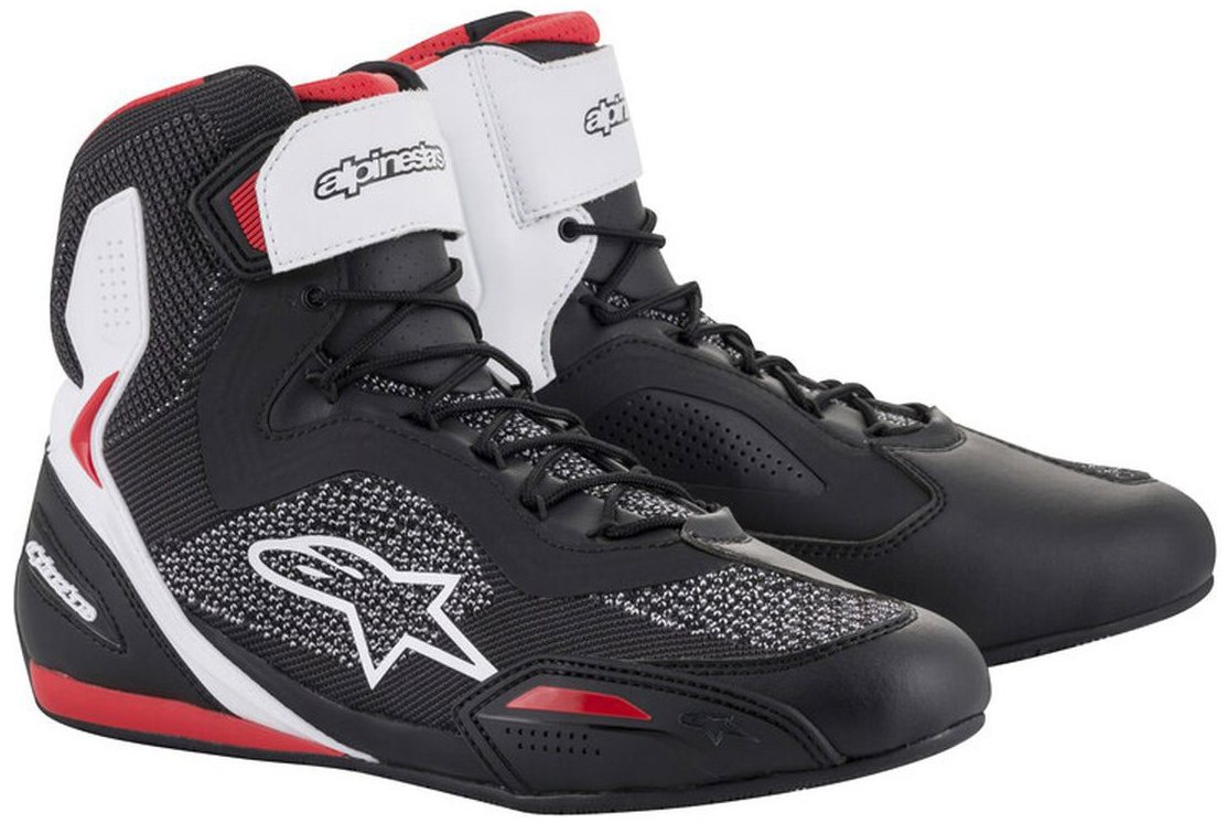 ALPINESTARS topánky FASTER-3 RIDEKNIT, čierne/biele/červené, 2025, veľ. 45,5
