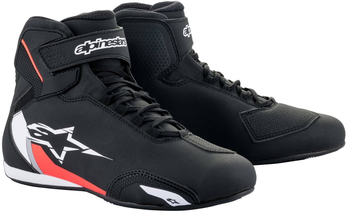 ALPINESTARS topánky SEKTOR, čierne/biele/červené fluo, 2025, veľ. 46